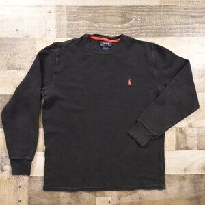 Polo Ralph Lauren Long Sleeve Thermal Shirt Men’s Medium Black